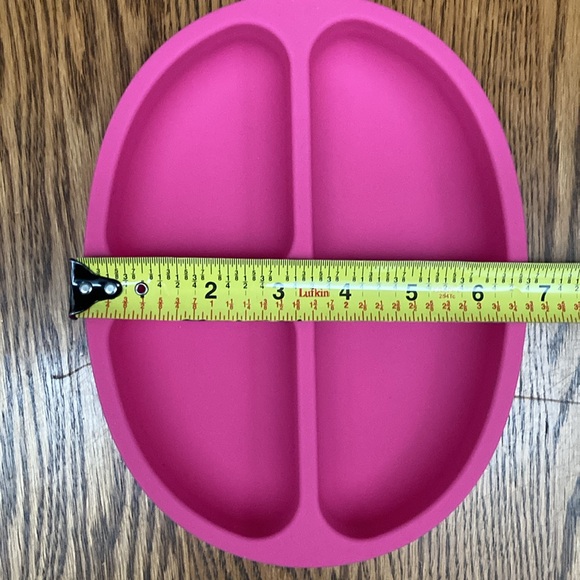 🍽️💕ELK and FRIENDS💕🍽️silicone slip-proof children’s dinnerware set in PINK🌸NEW🌸 - Picture 5 of 8